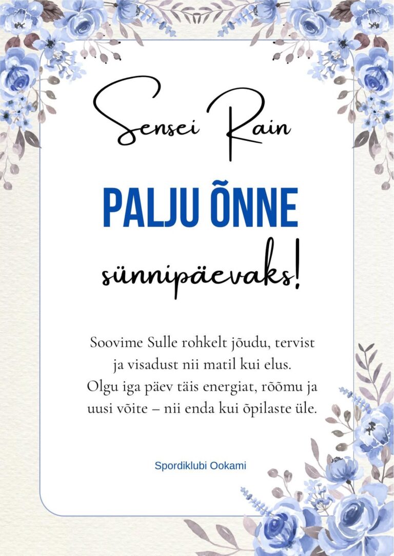Ookami Spordiklubi on koos kasutajaga Rain Arukaevu.